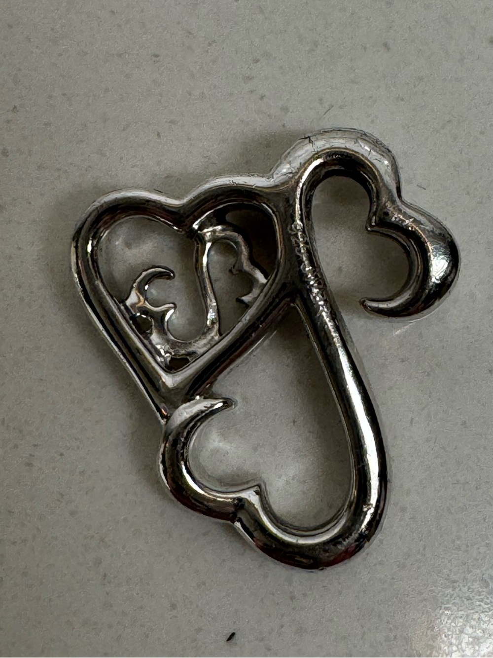 Jane Seymour Open Hearts Sterling Silver 925 Pendant – Peace, Love & Open Hearts - Picture 4 of 9
